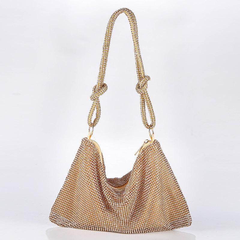 Metal diamond-encrusted dinner bag 776820368706 - COCOMELODY